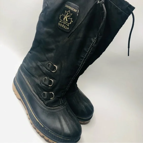Sorel | Shoes | Mens Sorel Snowbear Kaufman Boots Black Tan  display picture 2